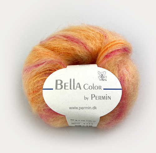 Bella Color flerfärgad mohair Orange/Rosa/syrén, se vårt sortiment av heminredning, garn & tyger. Alltid till bra priser.