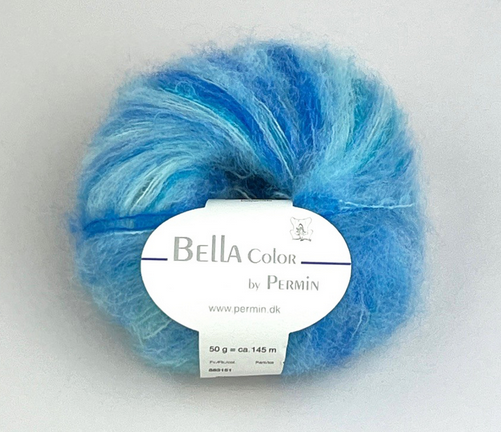 Bella Color flerfärgad mohair Blå melerad 883192, se vårt sortiment av heminredning, garn & tyger. Alltid till bra priser.