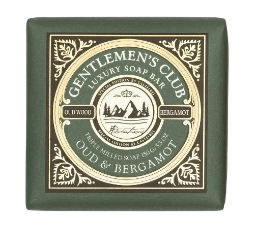 Castebel Gentlemens Club 150g Soap Oud & Bergamot, se vårt sortiment av heminredning, garn & tyger. Alltid till bra priser.